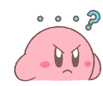 Kirby Line Sticker Kirby Sticker