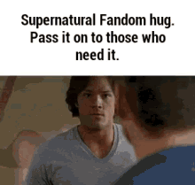 Supernatural Hug GIF