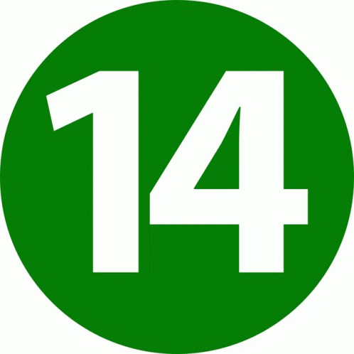 Number 14 Sticker - Number 14 Fourteen - Discover & Share GIFs