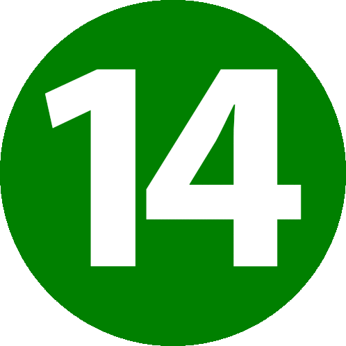 Number 14 Sticker – Number 14 Fourteen – GIFs entdecken und teilen
