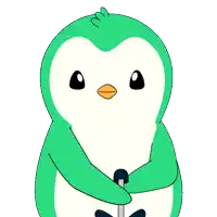 a cartoon duck is holding a fan of 100 dollar bills in its mouth