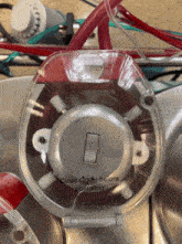 a close up of a device with the words close cover before operating on it