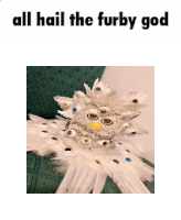 Furby God Sticker - Furby God All Hail Stickers