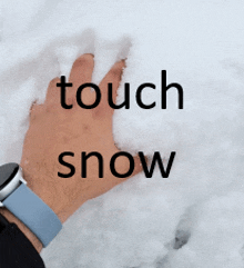 Touch Snow GIF