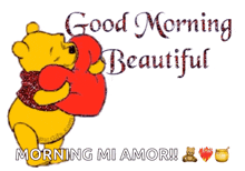 Good Morning Beautiful GIF - Good Morning Beautiful Pooh GIFs
