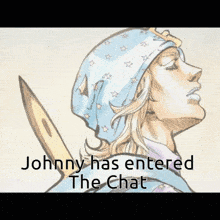 Johnny Joestar Hello Chat GIF - Johnny Joestar Hello Chat Steel Ball Run GIFs