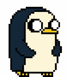 penguin cute pixel dance