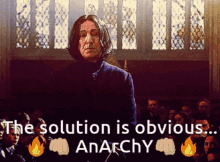 anarchy solutions the solution is obvious