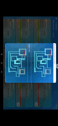 a screenshot of a video game shows a maze and says " original level "