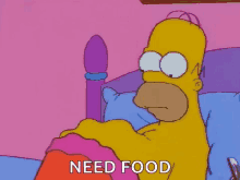 homer the simpsons starving