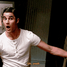 Glee Blaine Anderson GIF - Glee Blaine Anderson Uh Yeah GIFs
