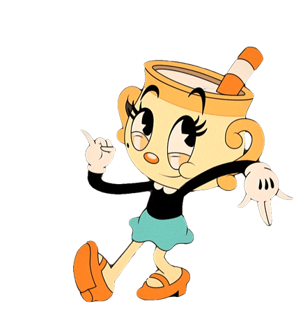 Winking Ms Chalice Sticker - Winking Ms Chalice The Cuphead Show Stickers