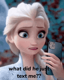 Elsa Frozen 2 GIF - Elsa Frozen 2 What Did He Just Text Me GIFs