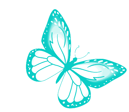 aesthetic blue butterflies gif png - GIF - Imgur