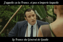 De Gaulle Dujardin GIF