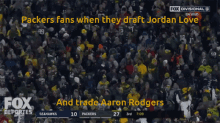 Packers Fans GIF - Packers Fans Jordan Love GIFs
