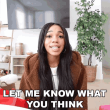 Let Me Know What You Think Teala Dunn GIF - Let Me Know What You Think Teala Dunn Tell Me Your Opinion GIFs