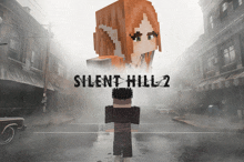 a poster for silent hill 2 with a cartoon character