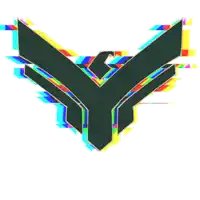 a graphic of a bird with the letter y on a white background
