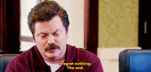 Regret Nothing GIF - Parks And Recreation Parks And Rec Ron Swanson GIFs