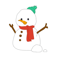 G&G Penguin Sticker - G&G Penguin Snowman Stickers