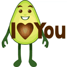 i love you avocado adventures joypixels in love i heart you