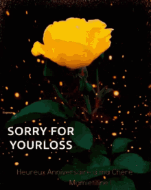 Sympathy Sorry For Your Loss GIF - Sympathy Sorry For Your Loss Flower GIFs