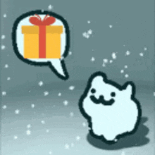 Kitty Present GIF - Kitty Present Santa Sleigh GIFs