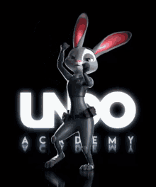 Undo Academy Rabbit GIF - Undo Academy Rabbit Dance GIFs