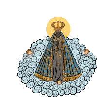 Nossa Senhora Aperecida Mãe Sticker - Nossa Senhora Aperecida Mãe Padroeira Do Brasil Stickers