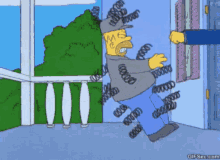 Punch Bounce GIF - Punch Bounce The Simpsons GIFs