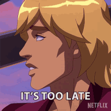its too late prince adam masters of the universe revelation the gutter rat its already late