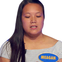 Yes Meagan Sticker - Yes Meagan Family Feud Canada Stickers