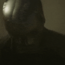 a blurry picture of a man 's face behind a veil .