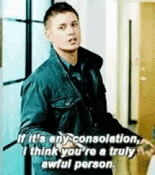 Dean Winchester Awful GIF - Dean Winchester Awful Youre GIFs