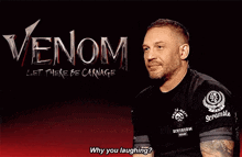 Tom Hardy Why Are You Laughing GIF