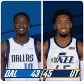 Dallas Mavericks (43) Vs. Utah Jazz (45) Third-fourth Period Break GIF - Nba Basketball Nba 2021 GIFs