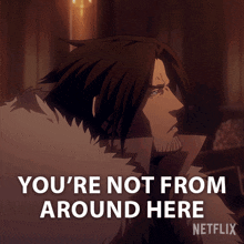 Youre Not From Around Here Trevor Belmont GIF - Youre Not From Around Here Trevor Belmont Richard Armitage GIFs