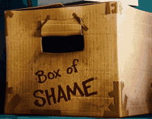 Box Of Shame Peek GIF - Box Of Shame Peek Agnes GIFs