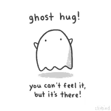 Hugs Ghost Hugs GIF - Hugs Ghost Hugs Cant Feel It GIFs