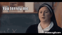 Sister Michael Derry Girls GIF - Sister Michael Derry Girls Scared GIFs