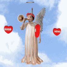 Good News Angel GIF - Good News Angel Trumpet GIFs