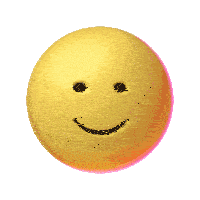 a yellow smiley face with a smile on its face