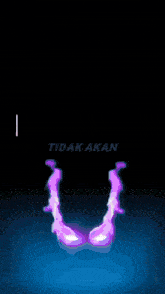 a blue background with purple smoke and the word sleeb