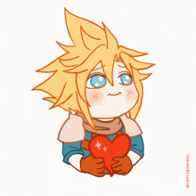 Chocobowings Cloud Strife GIF