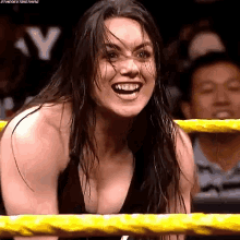 nikki cross excited happy jumping for joy jumps