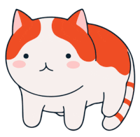 Orange Cat Sticker - Orange Cat Stickers