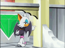 Sonic X Rouge The Bat GIF - Sonic X Rouge The Bat Kiss And Run GIFs