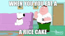 Rice Cake Family Guy Funny GIF - Rice Cake Family Guy Funny Family Guy GIFs