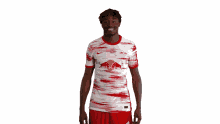look at me mohamed simakan rb leipzig flexing my jersey me